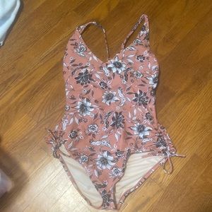 Pink Floral One Piece